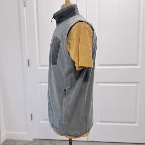 Men's Marmot Reactor Fleece Vest Gray Size Large - Picture 5 of 13
